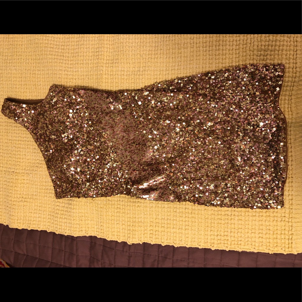 Gold Sequined Dress